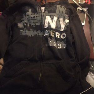 Aeropostale black graphic sweater